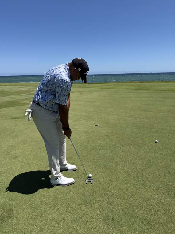 Green de golf frente al mar en Punta Cana